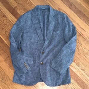 J. Crew men's Ludlow unstructured Irish linen cotton blend blazer jacket size 38